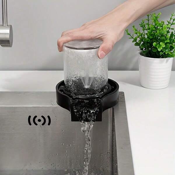 1pc Home Use High Pressure Sink Faucet Rinser, Automatic Dish Washer For Cafe, Bubble Tea Shop, Bar, KTV