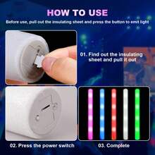 102pcs LED Foam Light Stick 4 LED Light, Constant Light Mode, Glow, Perfect For Valentine's Day, Easter, Weddings, Carnivals, Concerts, Camping, Sporting Events, Bedrooms, Hotels, Parties,Graduation Decorations(Pink) - Pink - View 7