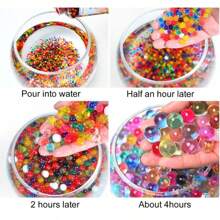 10000pcs Water Jelly Bead Filler - For Floating Candle Making, Wedding Party, Home Decor Plants And Crafts Beads (Swell When Absorbing Water)