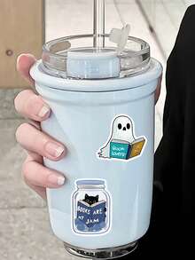 SCXXBSW 50pcs Blue Bookish Cartoon Graffiti Stickers Decorative Water Cups Notebook Luggage Waterproof Stickers - Multicolor - View 8