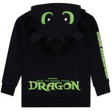 How to Train Your Dragon Boys Hoodie, Toothless Kids Hoodie, Dragon Hooded Sweatshirt - Black - View 7