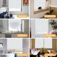 2pcs/Set, Multiple Color & Size Options, Minimalist Pleated Curtains, Semi-Blackout, Breathable, Easy Installation Without Drilling, Retractable, Customizable Fit All Rooms, Adds Elegant Style To Space