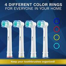 4/8/12/16Pcs Replacement Toothbrush Heads Compatible With Professional Electric Toothbrush, Toothbrushes Brush Head Refills For Pro 1000 500 1500 100 7500 DB4010 360 400 8000 7000 3000 6000 300 9600 2000 4000 - Multicolor - View 5