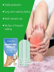 Transparent Heel Blister Cushion Pads, Invisible Heel Protector Tape, Comfortable & Breathable, Flexible & Soft, Apply Where Needed, Easy To Tear And Stick, Convenient To Use, Transparent Non-Slip High Heel Shoe Accessory