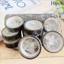 10 rolek czarnej taśmy elektrycznej - odpornej na ciepło, wodoodpornej i ognioodpornej, o mocnym kleju do okablowania wewnątrz i na zewnątrz, projektów DIY i zastosowań profesjonalnych