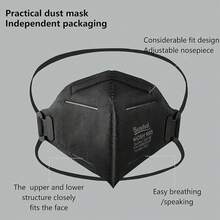 2025NIOSH Approved  Mask Particulate Respirators, Pack Of 60  Face Masks, Individually Wrapped,White - 30 Pack - Black - View 6