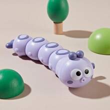 Juguete de oruga a cuerda de colores para niños pequeños - Movimiento ondulante, desarrollo de habilidades motoras, mecanismo de resorte de tracción en cadena, sin necesidad de baterías, juego educativo al aire libre, desarrollo de los niños | Juguete vibrante | Material ABS duradero