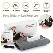 1/2 Pcs Leg Massager - Advanced Rechargeable Air Compression Massage For Calf, Foot And Leg Muscle Relaxation, Christmas, Mother's/Father's Day Gift, USB Rechargeable 2000mAh Lithium Battery