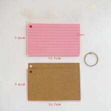 200 schede indice con anelli, 7,62 x 12,7 cm schede flash con anelli, schede di note a colori con anelli, fodera interna perforata, schede di studio adatte per scuole, università, case, uffici, memoria, elenchi di cose da fare (10 colori), forniture scolastiche, ritorno a scuola