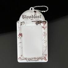 1pc Cross Dark Horror Gothic Style Card Holder, 3 To 3.5 Inch Small Card Storage Card Holder, Suitable For Anime Peripheral Small Card Star Album Small Card Student ID Storage Protection Back To School