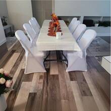 1/10/101 件多色氨纶折叠椅套，涤纶弹力氨纶折叠椅套，通用加厚牛津布脚，可拆卸和可清洗的保护椅套，适用于婚礼、节日、宴会、派对、庆典、户外、餐厅、派对、假日、酒店、会议、婚礼用品、家居装饰 - 彩色 - 查看 7