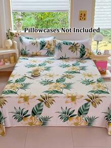 1pc Printed Pattern Bedsheet, Bedding, Easy Care Super Soft Microfiber Bedsheet For Children Bed, Double Bed, King Bed, Breathable Wrinkle-Free, Suitable For Luxury Hotel Style, All Seasons