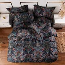 Vintage Paisley Bedding Sets 3pcs Duvet Cover Set King Size Rustic Dam - 1 - View 5