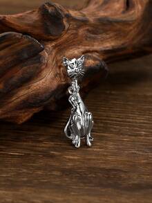 1 件时尚复古动物设计胸针，适合男士和女士，日常装饰或礼物