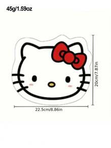 Sanrio 1pc Cute Cartoon Shaped Mouse Pad, Leather Material Creative Small Sized Non-Slip Computer Desk Pad, Office Use