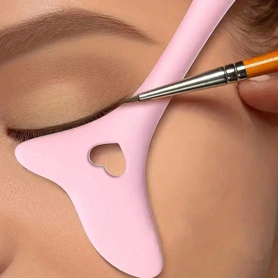 Rose Powder Eyeliner Aid, Novice Savior! Handicapped Party Can Easily Draw Smooth Eyeliner, And Exquisite Eye Makeup Is Quick. - 粉色 - 查看 1