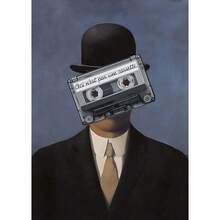 1pc/3pcs Wall Arts Posters Optional Frame Modern Surrealism Rene Magritte Classic Artwork Reproduction Posters And Print Canvas Painting Wall Art Picture For Living Room