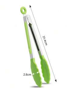 1pc Small Kitchen Tongs, 7-Inch Mini Food Tongs, Heat Resistant Nylon Tips Tongs For Cooking, Serving, BBQ, Grilling, Salad And More, Kitchen Stuff, Baking Tools - Multicolor - View 14