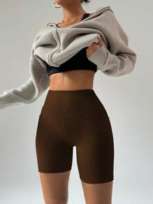 FWH Traingsshorts Set, Bauch-Kontrolle & Po-Hebung, 4-Wege Stretch für Laufen & Freizeitmode, hoher Bund, formende Taille + Lift- & Form-Technologie, perfekt für Yoga & Laufen, Po-Hebende Nähttechnologie, 4-Wege Stretchstoff, Hochbund Bauchkontrolle, Hochbund Yoga-Shorts Set, 2 Stücke Set für Damen