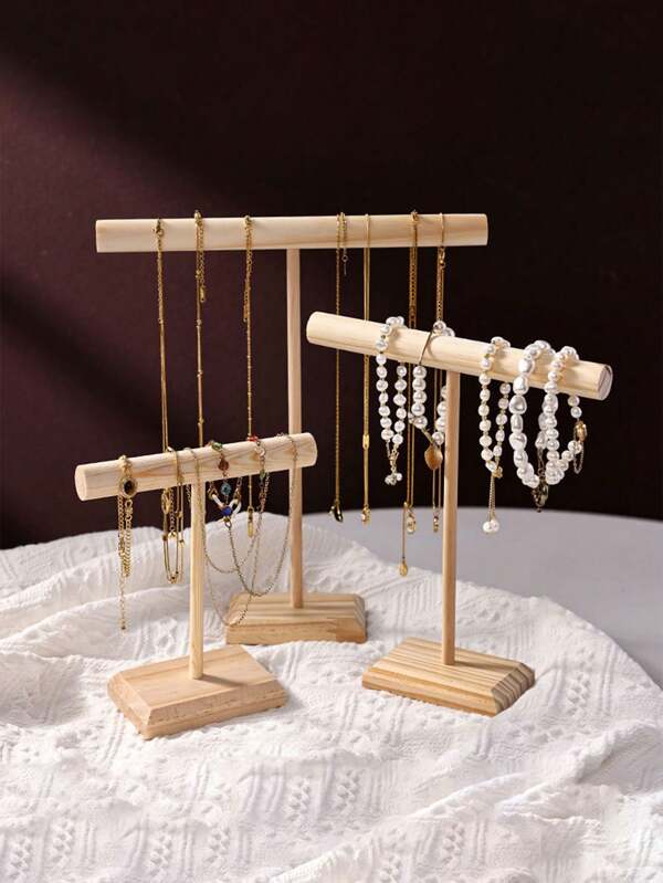 Holz Schmuckorganizer, minimalistischer & multifunktionaler Halter für Halsketten