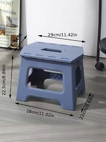 New Foldable Small Stool, Portable Compact Plastic Folding Stool, Outdoor Fishing Camping Tripod Seat - Multicolor - View 5