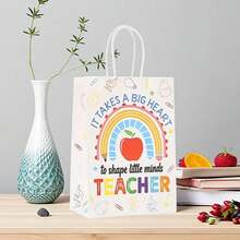 12pcs Halloween Theme Gift Bags, Exclusive Party Favor Packaging, Made Of High-Quality Materials, 6 Designs Available, Halloween Party Decoration Gift Bags