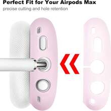3-i-1 AirPodsMax silikonskyddsfodral, reptåligt skyddsfodral för öronkuddar/skyddsfodral för öronkåpor/skyddsfodral för huvudband - Multifärgad - Visa 5