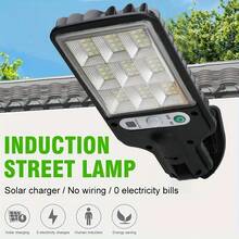 1/2/4/6/8 Stück 72 LED Solar Gartenleuchten mit Bewegungssensor, Nachtbeleuchtung für Terrasse, Weg, Garten, Zaun - 3 Beleuchtungsmodi, wiederaufladbare kabellose Solarleuchten für Outdoor, Weihnachten, Halloween, Schulanfang - [Verbesserte Version] - 9-Raster-LED - Übersicht 3