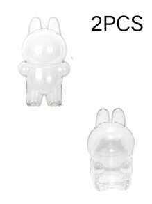 1 Transparent Protective Storage Box Display Box, Compatible With Labubu, Suitable For Plush Toys, Decorative Accessories, Jewelry Protective Covers, Character Accessories, Valentine's Day Gifts, Birthday Party Gifts, Christmas Gifts, Graduation Season Gifts