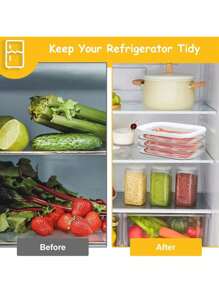 Recipiente de cocina de 3 capas, caja transparente sellada para mantener la frescura, recipiente apilable para almacenar rebanadas en el refrigerador para carne, queso, jamón, salchichas italianas, restos de alimentos, frutas y verduras, organizador de refrigeración de cocina, a prueba de fugas y reutilizable, recipiente para alimentos, organización y almacenamiento de cocina, al aire libre, camping, regalos de Halloween, Navidad, Año Nuevo