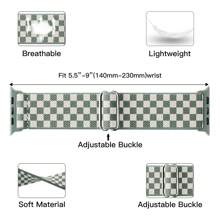 Dehnbares Nylon-Schlaufenband kompatibel mit 38mm 40mm 41mm 42mm 44mm 49mm, verstellbarer weicher elastischer Riemen kompatibel mit SE Ultra Serie 9/8/7/6/5/4/3/2/1