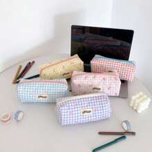 Estuche para lápices, estuche para bolígrafos, bolsa de almacenamiento de oficina y universidad, organizador de bolsa, bolsa de maquillaje, bolsa cosmética, estuche para lápices estético y lindo para niños y niñas de vuelta al cole, útiles escolares