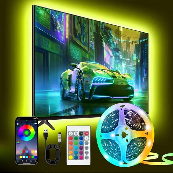 Taśmy świetlne LED z pilotem, Bluetooth RGB zmieniające kolor światła LED z pilotem, funkcja timera, synchronizacja muzyki, światła LED do dekoracji sypialni w domu Taśmy świetlne LED
