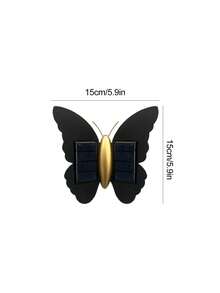 1pc Outdoor Realistic Butterfly Wall Lamp With Motion Sensor, Auto On At Night & Off At Day, Essential Decoration Lighting For Garden, Garage In Summer - Butterfly Wall Light - View 4