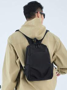 حقيبة ظهر كاجوال بسيطة للرجال، حقيبة مواصلات للأنشطة اليومية شنطه جامعه شنط جامعات شنطة ظهر للسفر حقيبه جامعه