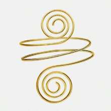 1pc New Fashion Punk Metal Spiral Bracelet Armlet