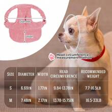 1 Stück Hund Sonnenhut mit Ohrlöchern, Hund Katze Sonnenbrille mit rutschfestem Silikonband Baseball Kappe verstellbar Welpen Sonnenschutzkappe Kopfbedeckung Sonnenhut für Welpen Hunde Katzen Sommer Outdoor