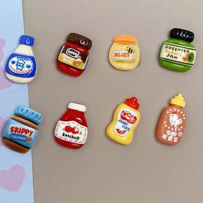 6 piezas de imanes de nevera con diseños de comida de dibujos animados aleatorios y adorables, pegatinas decorativas para la cocina, oficina, pizarra, gabinete de almacenamiento, lavavajillas, decoración del hogar, regalos