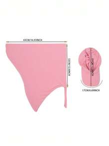 2pcs Sun Protection Face Mask Hat Combo, Unisex Breathable Neck Gaiter - Windproof, Elastic Solid Color Balaclava Suitable For Outdoor Riding And Casual Wear, Perfect For Beach Vacation Activities