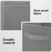 NetHong Würfelförmige Aufbewahrungsbox, Kleiderschrank-Eingangs-Schuhschrank-Aufbewahrungsbox, faltbare 11-Zoll-Kleiderschrank-Aufbewahrungsbox, Aufbewahrungsbox mit Griff, geeignet für die Kleiderschrank-Aufbewahrung und Organisation von Kleidung und Spielzeug