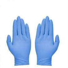 90 Stücke/Box blaue Nitril Einweghandschuhe für Haushaltsreinigung, Nitril Einweghandschuhe, Einmal-Reinigungshandschuhe, geeignet für Küche, Abwasch, Haushaltsreinigung
