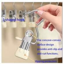 1pc.5pcs.10pcs.Home Multifunctional Hook Clip, Wardrobe Organizer Clip, Food Sealing Clip