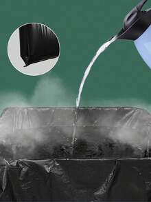 10/50pcs Set, Thick Disposable Trash Bags, Large Size Garbage Bags, Heavy Duty Plastic Trash Bags, Industrial Garbage Bags, Garden Leaf Bags, Suitable For Household, Garden, Commercial Use, Cleaning Supplies, Back To School - Black - View 8