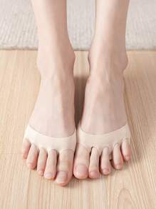 2pcs High Heel Forefoot Pads, Half Size Insoles, Non-Slip Anti-Chafing Metatarsal Pads For Sandals, Heels & Shoes