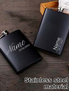 1 set termos portabel berukir khusus, set termos/botol (1 termos + 2 gelas + 1 saringan + 1 kotak hadiah), tersedia 2 ukuran: S 10,6cm/M 13,8cm, bahan stainless steel, 11 gaya, hadiah unik untuk keluarga. - Gaya A - View 5