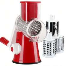 Multifunctional Rolling Vegetable Chopper For Kitchen - Hand-Cranked Shredder And Slicer - Potato Slicer - Cheese Grater - Multicolor - View 5