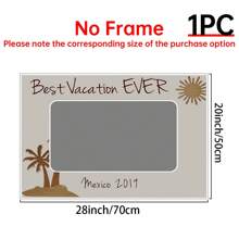 1 pieza Personaliza con fotos y texto, arte de pared personalizado, regalo perfecto para cumpleaños, boda, aniversario, estilo clásico de cumpleaños, adecuado para la decoración de salas de estar, dormitorios y pasillos, es una decoración del hogar ideal y un marco es opcional, recuerdo memorable, regalos de decoración de habitación del hogar vacaciones