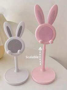 Cute Desktop Phone Holder, Adjustable Rabbit Phone Holder - The Perfect Student Desktop Companion, Suitable For Lazy Days, Desktop Accessories