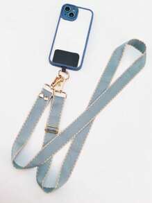 1pc Long Adjustable Phone Lanyard Strap, Durable Neck Cord, Simple & Unisex Design For Men & Women, Fit For Phones, Anti-Lost Function With Clasp
