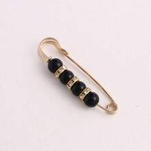 2 pièces/5 pièces Épingles de sûreté décorées de perles fausses, attache-ceinture à perles pour pantalon/robe, pour ajuster la taille, prévenir le relâchement, épingle de poitrine boucle de taille